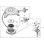 Recoil Starter Assembly for Honda HRD535 MEM Pro Lawnmower