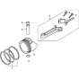 Piston and Connecting Rod Assembly for Honda HRG415 PDE (IZY) Lawnmower