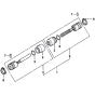 Drive Shaft Assembly for Honda HRH536 Pro Lawnmower