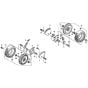 Front Wheel for Honda HRH536K1 - HXE Lawn Mower