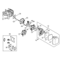 Air Filter, Spacer Flange 2-MIX Assembly for Stihl HS 52 Hedgetrimmers