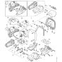 Handle housing, Motor housing, Electronic module for Stihl HSA 100 Cordless Hedge Trimmer