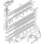 Stihl HSE42 HSE52 Gear Head Assembly