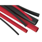 Heat Shrink Tubing Assortment 72pc Black & Red Adhesive Lined 200mm Sealey Part No. HSTAL72BR