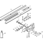 Drive tube assembly, Gear head Assembly for Stihl HTE60 Pole Pruners