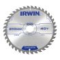 Circular Saw Blade 210 x 30mm x 40T ATB by IRWIN - 1897204