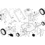 Complete Product Assembly for Husqvarna J55L Consumer Lawn Mower