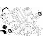 Frame and Engine Assembly for Husqvarna J55S Consumer Lawn Mower