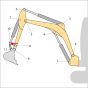 Position 10 Bush for JCB 15C-1 Mini Excavators - Replaces 400/D1099