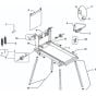 Main Frame Assembly for Norton Clipper JCW Table Saw