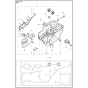 Crankcase Assembly for Husqvarna K1250 Disc Cutters