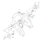 Blade Guard Assembly for Husqvarna K1270 II Smartguard Disc Cutter