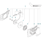 Starter Assembly for Husqvarna K1270 II Smartguard Disc Cutter