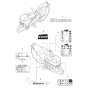 Decals for Husqvarna K1270 II Smartguard Disc Cutter