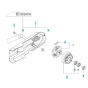 Belt Guard Assembly for Husqvarna K1270 Rail I Disc Cutter