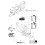 Decals for Husqvarna K1270 Rail II Disc Cutter