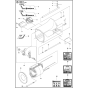 Motor Housing Assembly for Husqvarna K3000 Disc Cutters