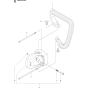 Gear Housing Assembly for Husqvarna K3000 Electric Disc Cutters