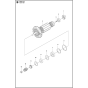 Motor Assembly for Husqvarna K3000 Vac Disc Cutters