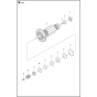 Motor Assembly for Husqvarna K4000 Disc Cutters