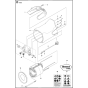 Motor Housing Assembly for Husqvarna K4000 Disc Cutters