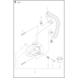 Gear Housing Assembly for Husqvarna K4000 Disc Cutters