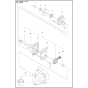 Gears Assembly for Husqvarna K4000 Cut N Break Disc Cutters