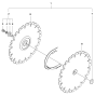 Cutting Blade Assembly for Husqvarna K650 Cut N Break Disc Cutters