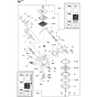 Carburetor Details Assembly for Husqvarna K750 Disc Cutters
