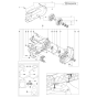 Crankcase Assembly for Husqvarna K760 Disc Cutters