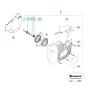 Starter Assembly for Husqvarna K760 Cut-n-Break II Disc Cutter