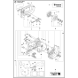 Crankcase Assembly for Husqvarna K760 Cut N Break Disc Cutters