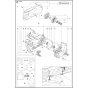 Crankcase Assembly for Husqvarna K760 Rescue Disc Cutters