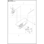 Belt Guard & Pulley Assembly for Husqvarna K770 Dry Cut Disc Cutters