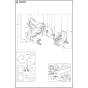 Crankcase Assembly for Husqvarna K770 Dry Cut Disc Cutters