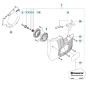 Starter Assembly for Husqvarna K770 VAC Disc Cutter