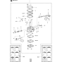 Carburetor Details Assembly for Husqvarna K950 Disc Cutters