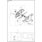 Crankcase Assembly for Husqvarna K950 Ring Disc Cutters