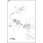 Belt Guard & Pulley Assembly for Husqvarna K960 Disc Cutters