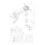 Cylinder, Piston, Muffler Assembly for Husqvarna K960 Chain Concrete Cutter