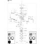 Carburetor Details Assembly for Husqvarna K960 Ring Disc Cutters