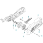 Clutch Assembly for Husqvarna K970 III Disc Cutter