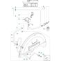 Water Hose Assembly for Husqvarna K970 Rescue III Disc Cutter