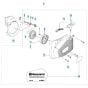 Starter Assembly for Husqvarna K970 Ring III Disc Cutter