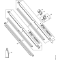 Drive tube assembly for Stihl KA120 KA120R KA250 Kombi Attachment Engine