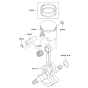 Piston / Crankshaft for Kawasaki KBL34A Brushcutter