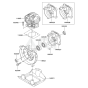 Cylinder / Crankcase for Kawasaki KBL34A Brushcutter