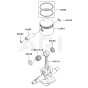 Piston / Crankshaft for Kawasaki KBL35A Brushcutter