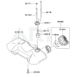 Fuel Tank / Fuel Valve for Kawasaki KBL35A Brushcutter