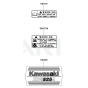 Label for Kawasaki KCS525A Hedge Trimmer